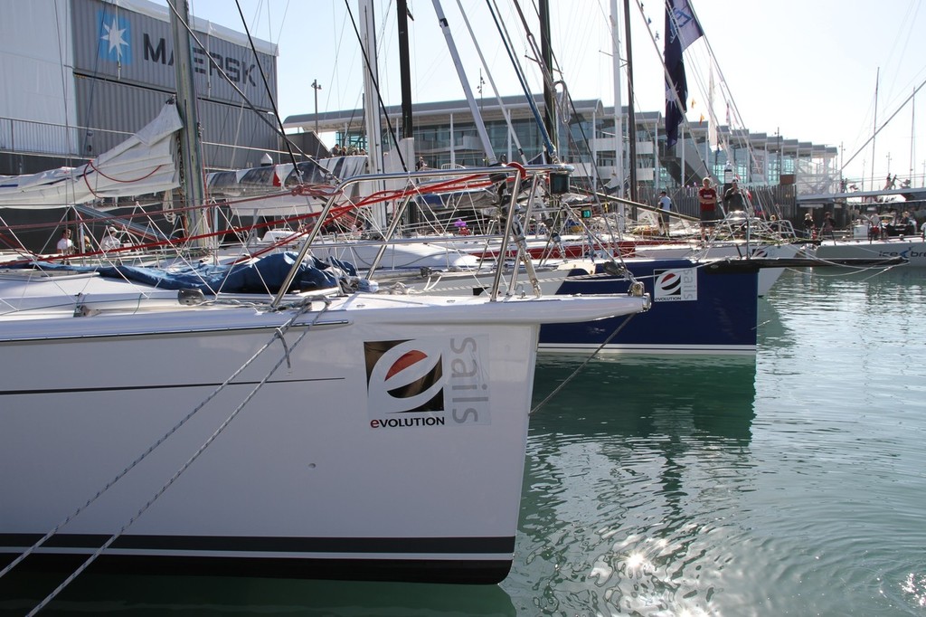 Part of the fleet, Viaduct Harbour - Start Evolution Sails Sail Noumea 2012 © Richard Gladwell www.photosport.co.nz